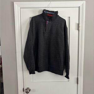 Orvis Men's Dark Gray Zip Up Sweater